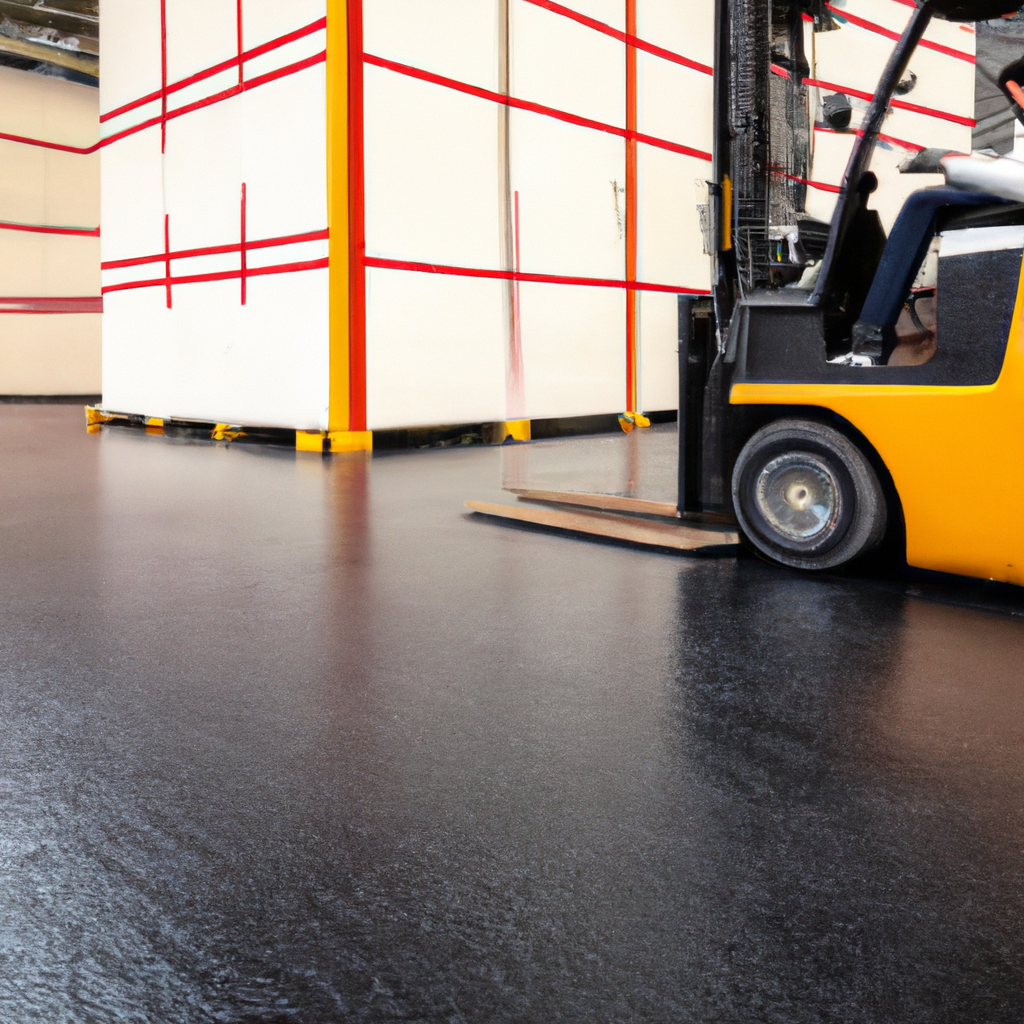 Depodaki Forklift İzlerini Engelleyen Ağır Sanayi Zeminleri